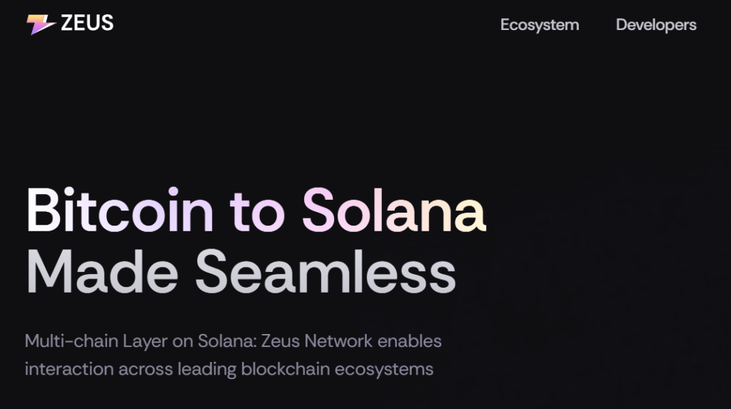 Zeus Network crypto